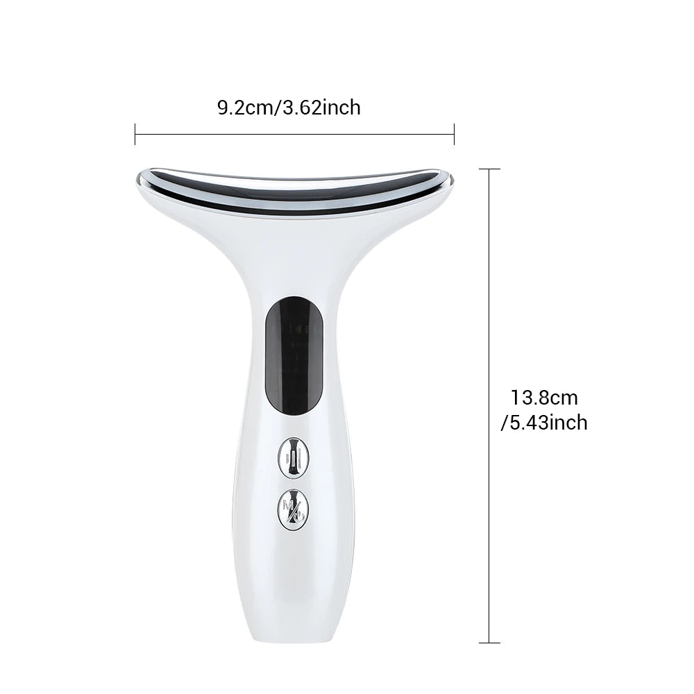 3 Modes Neck Beauty Device EMS Face Lifting Machine Double Chin Remover LED Anti Wrinkle Skin Tightening Facial Massager