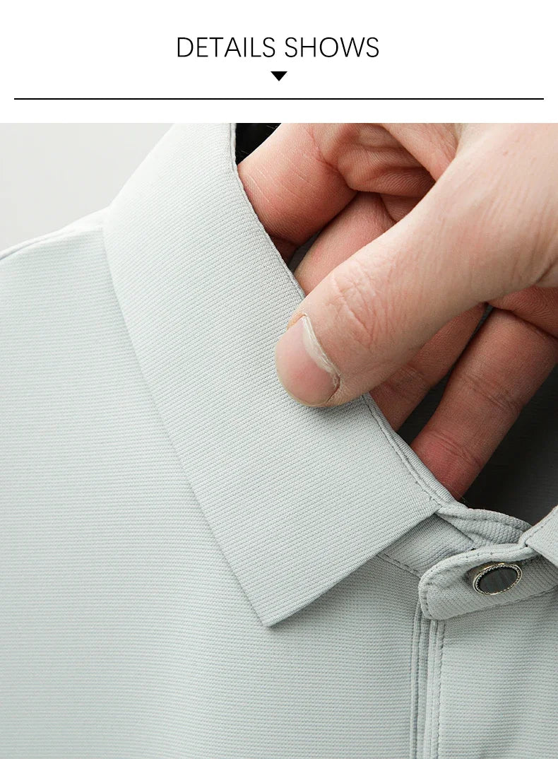 BROWON 2025 Summer Smart Casual Man Polo Shirts Short Sleeve Turn Down Collar Men Polo T Shirt Luxury Brand Clothes