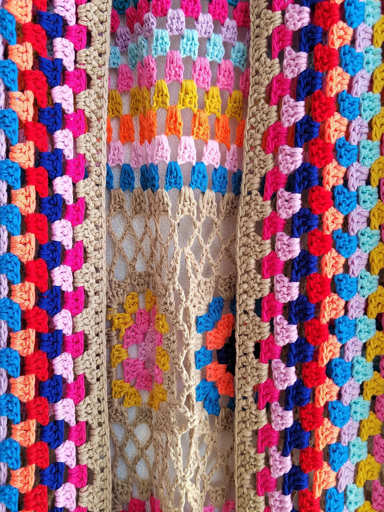 Crochet Knitted Women Cardigan Cover Ups Tassel Plaid Long Coat Bohemian 2023 Summer Beach Bikini Covers Sexy Hook Vestidos