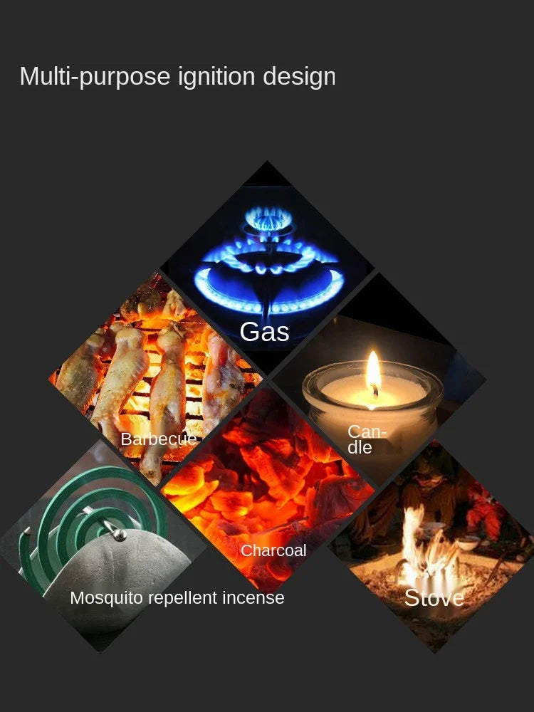 Super Long Luminous Matchstick Lighter Butane Torch Inflatable Lighter Household Aromatherapy Kitchen Gadgets Daily Necessities