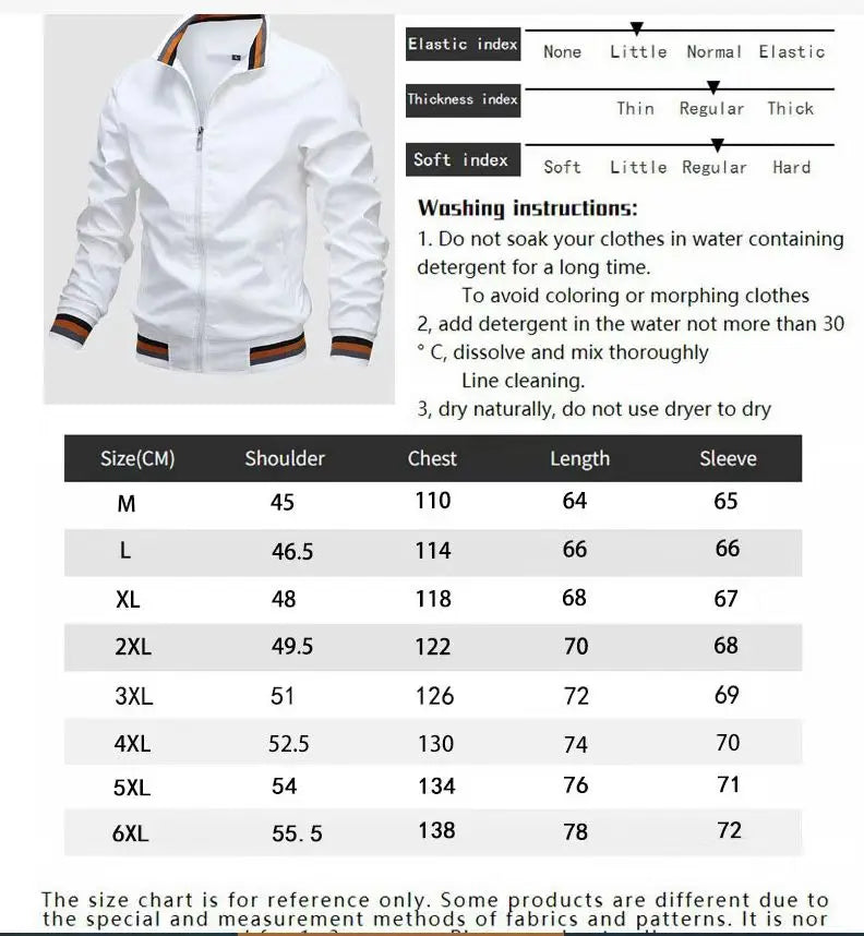 Quality Bomber Casual Jacket Men Autumn Zipper Outerwear Mandarin Sportswear Mens Jackets for Male Windbreaker Coats Spring