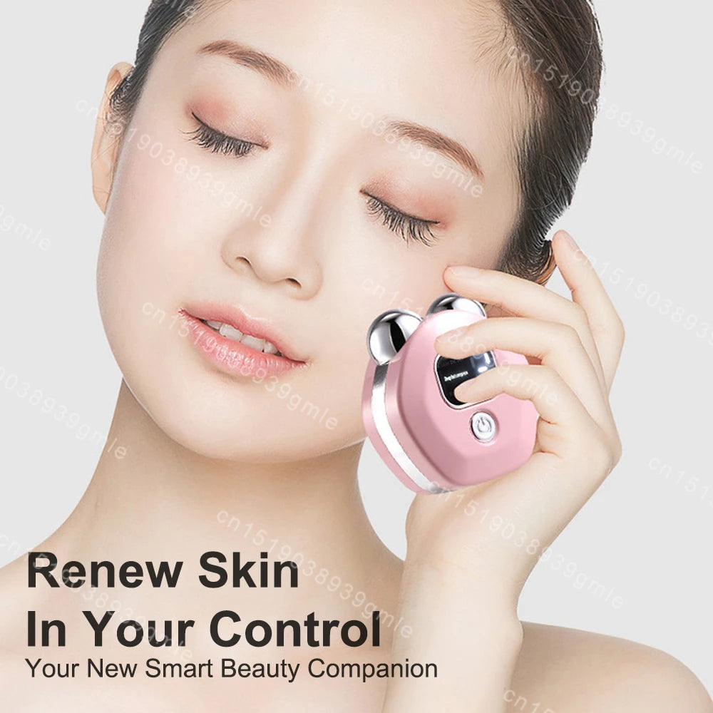 Face Lifting Device EMS Face Massager Skin Tightening Microcurrent Roller Facial Anti Wrinkle Neck Lift Massage Skin Beauty