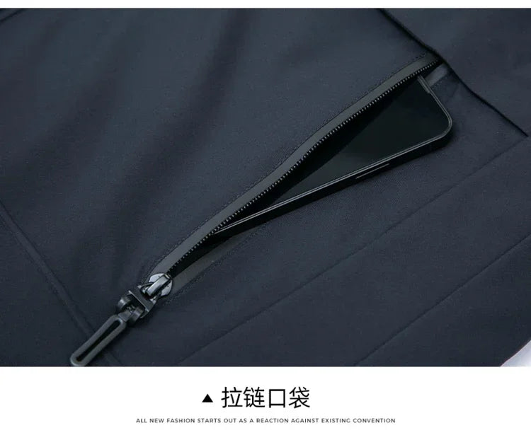 Mens Hooded Jackets Casual Outwear Long Parkas Men New Autumn Winter Warm Waterproof Parkas Jacket Coat 2 PIECES Winter Parkas