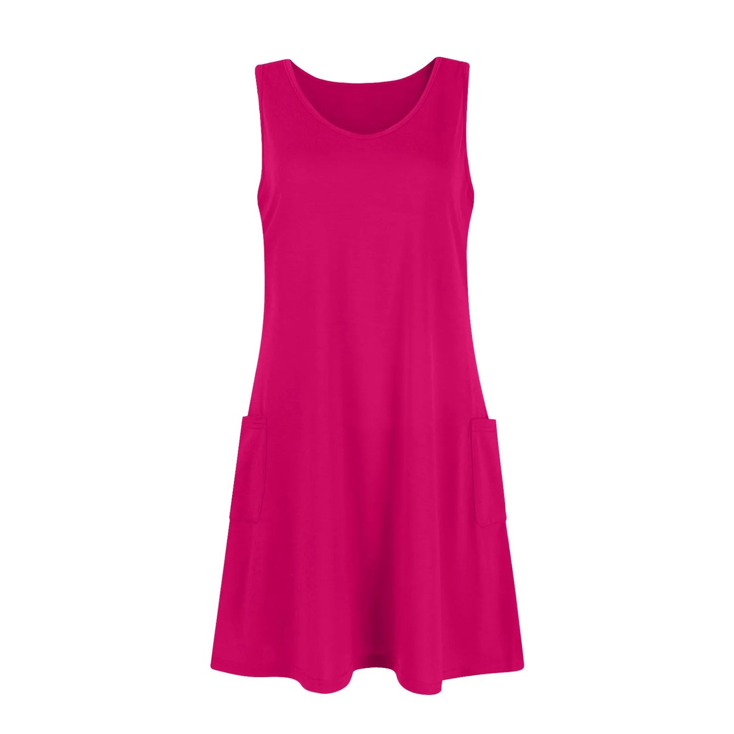 Women's Summer Casual Swing T-Shirt Dresses Beach Cover Up With Pockets Plus Size Loose T-shirt Dress vestidos largos