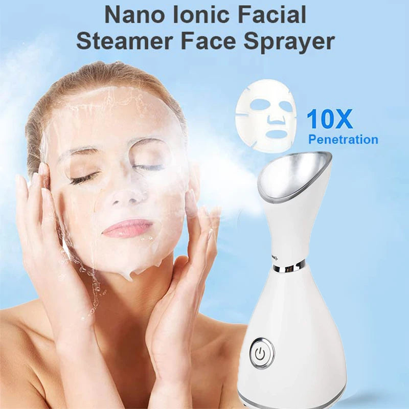 Face Steamer Machine Spa Sprayer Sauna Facial Humidifier Skin Care Facial Vaporizer Vapeur Visage Nebulizador Limpiador Digester