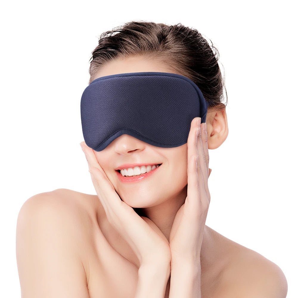 Electric Heating Eye Mask for Sleeping Far Infrared Hot Compress Vibration Eye Massager Warm Therapy Sleep Mask Relieve Dry Eyes