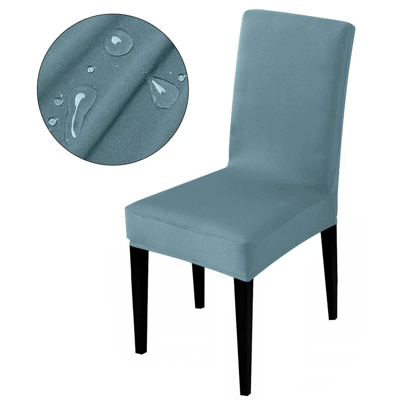 Waterproof Elastic Chair Cover For Dining Room Kitchen Wedding Hotel Banquet Restaurant Anti-dirty Seat Cover Dining Chair Cover