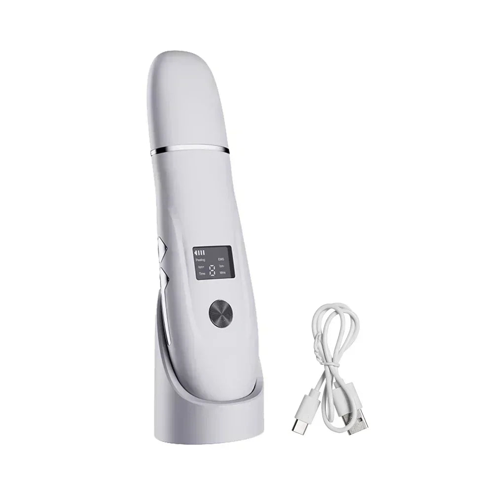 Ultrasonic Skin Scrubber Peeling Blackhead Remover Deep Face Cleaning Ultrasonic Ion Ance Pore Cleaner Facial Shovel skin care