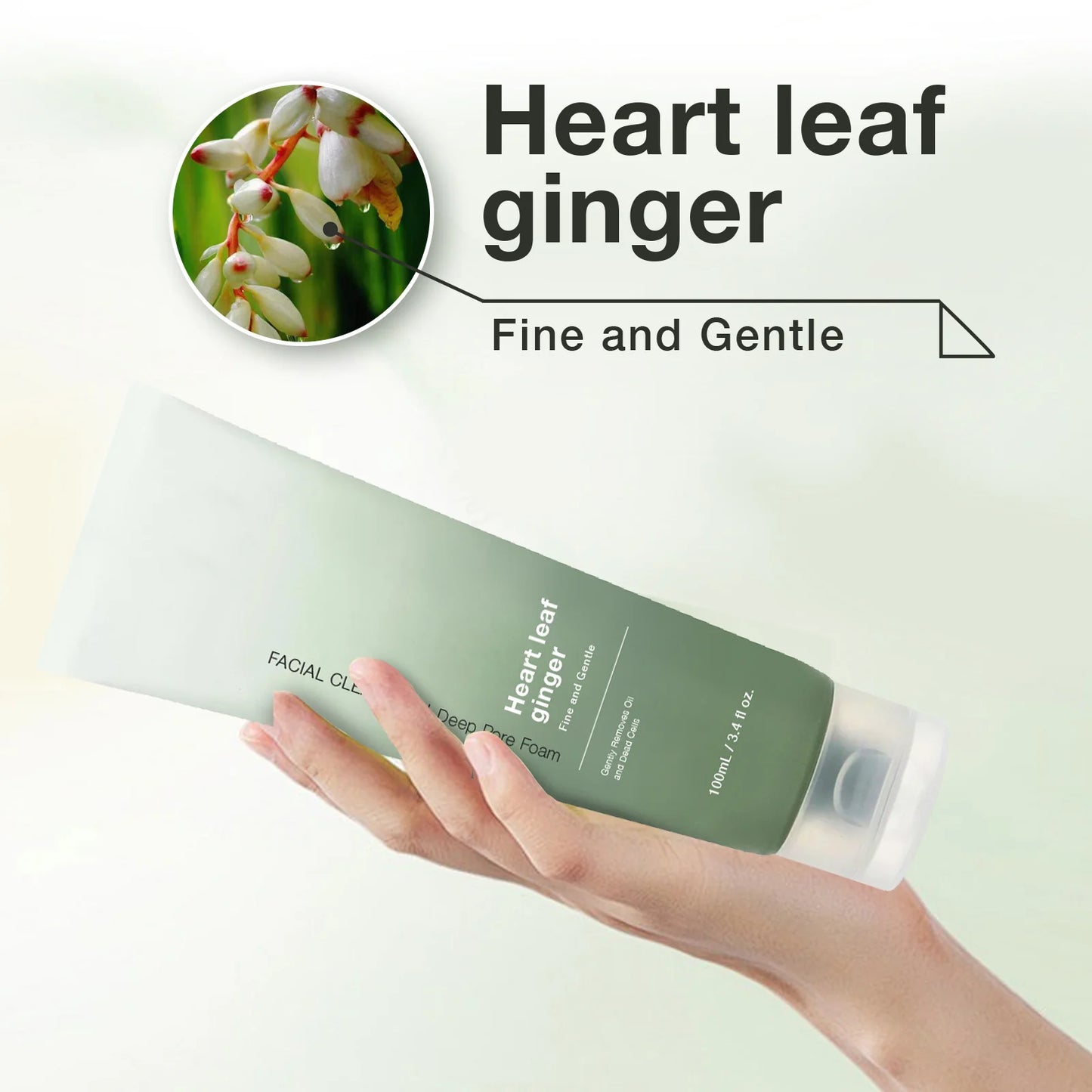 Facial Cleanser Heartleaf Succinic Moisture Cleansing Foam Deep Cleaning Oil Control Pore Soothing Korean Cosmetic Skin Care