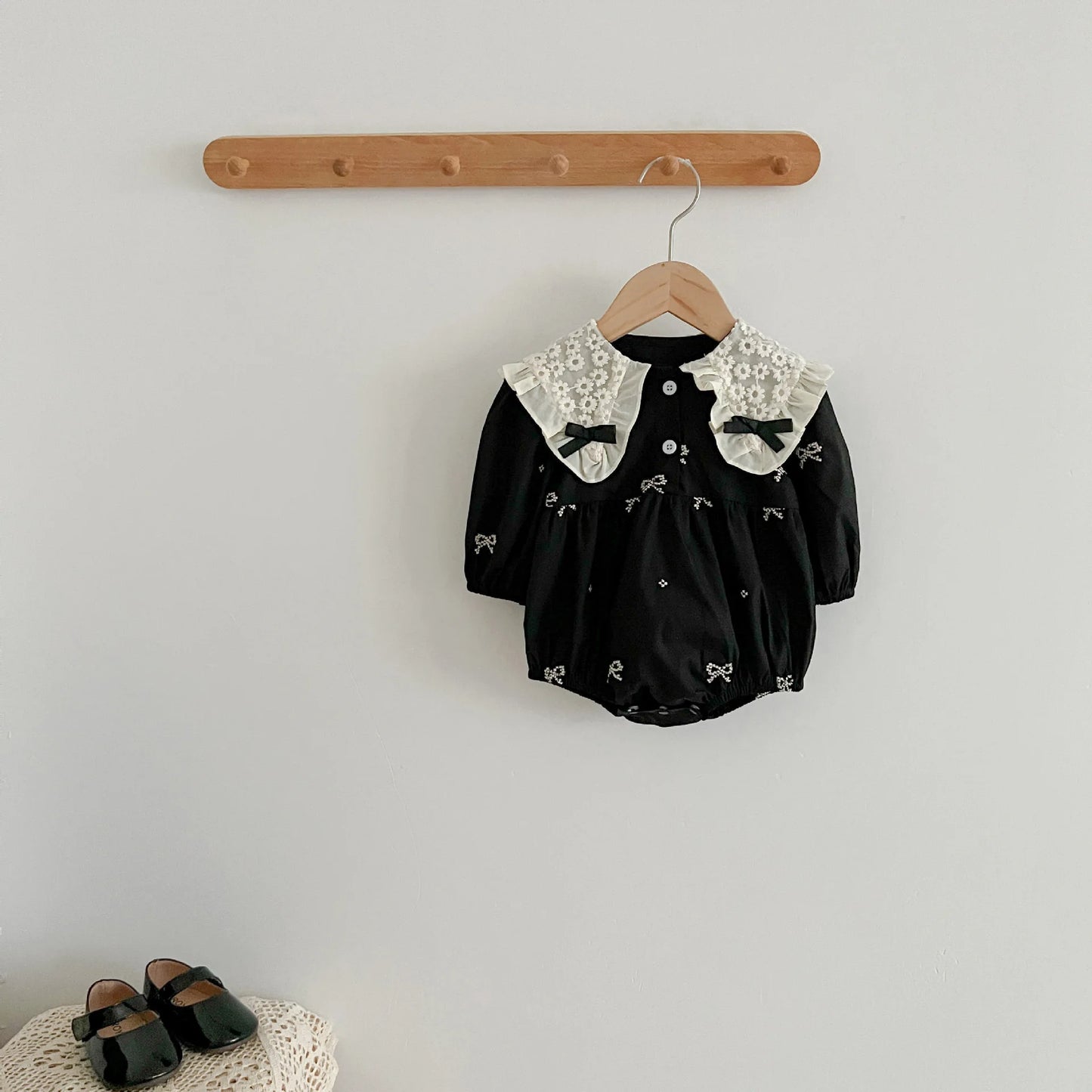 1-6Y Baby Girl Clothing Lace Autumn Casual Dresses Children Fashion Embroidery Sweet Princess Dress Long Sleeve Kids Party Dress
