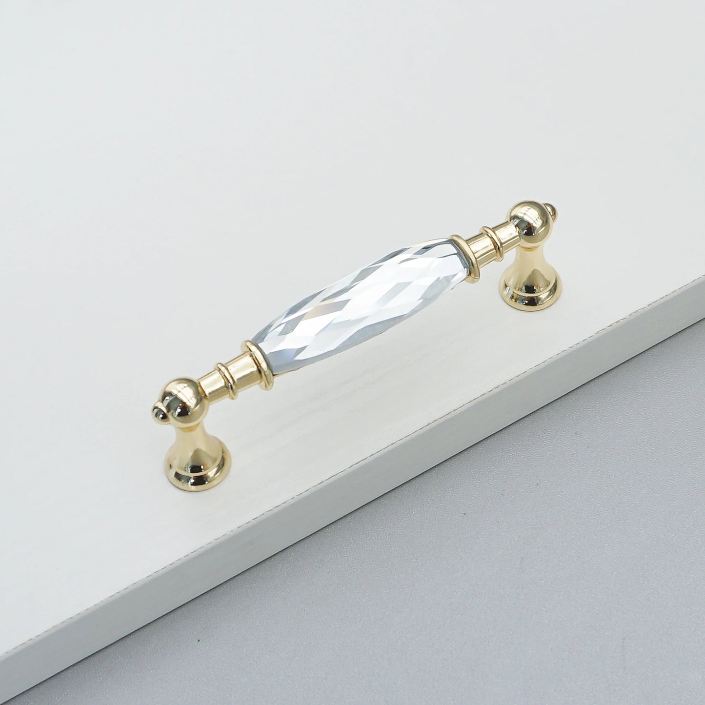 Gold Chrome Cabinet Handles Drawer Single Hole Knobs Luxury Wardrobe Dresser Pulls Modern Kitchen Accessories Furniture Hardware