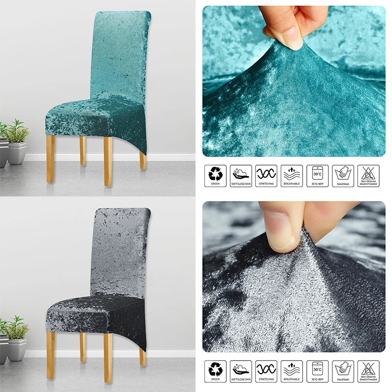 Waterproof Elastic Chair Cover For Dining Room Kitchen Wedding Hotel Banquet Restaurant Anti-dirty Seat Cover Dining Chair Cover