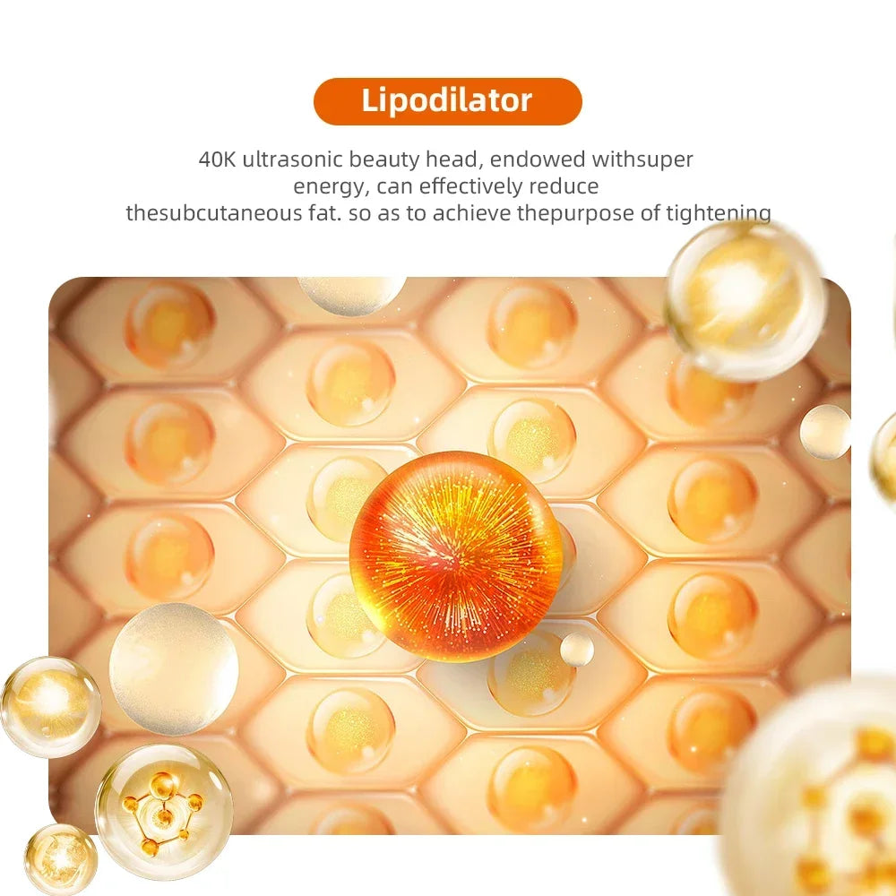 40K 3/4 IN 1 Cavitation Body Slimming Machine Facial Massager Skin Tighten Face Lifting Vacuum Suction Beauty Device