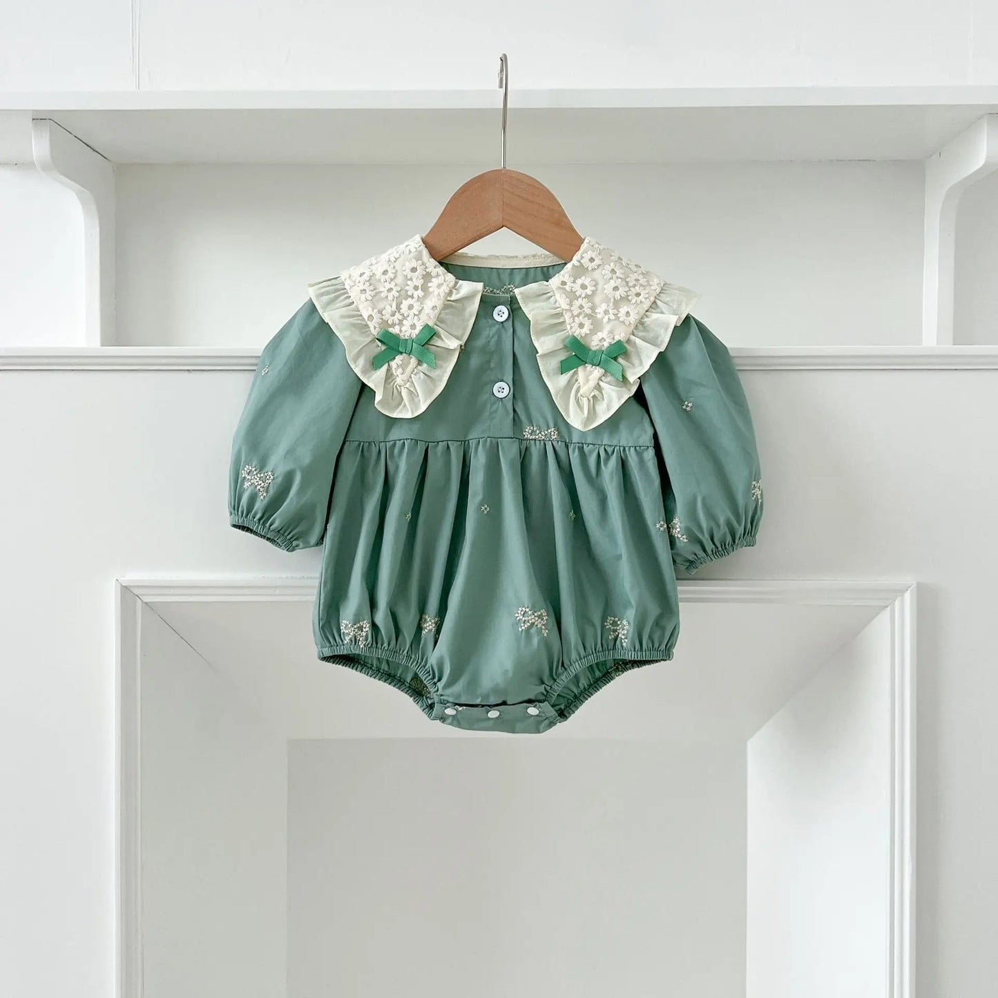 1-6Y Baby Girl Clothing Lace Autumn Casual Dresses Children Fashion Embroidery Sweet Princess Dress Long Sleeve Kids Party Dress