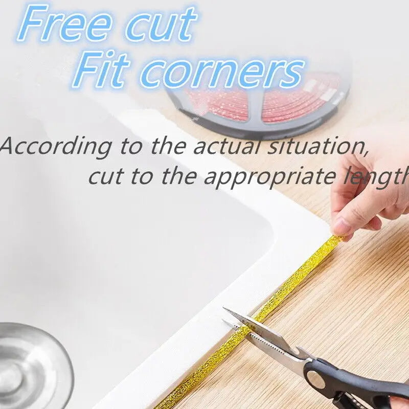 6M Ceramic Tile Gap Tape Kitchen Bathroom Waterproof Beautiful Seam Self-Adhesive Sticker Wall Floor Gap Line Decorative Strip