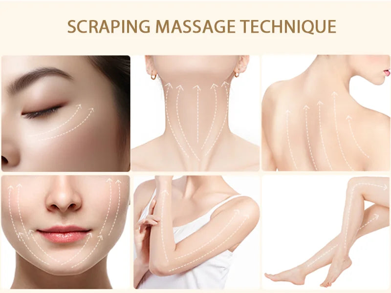 ANLAN Electric Guasha Massager EMS Face Lifting Remove Edema Firming Skin Clod Heat Body Scraping Therapy Skincare Beauty Device