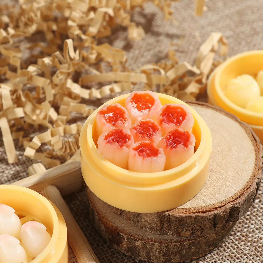 Miniature Dollhouse Chinese Rice Pastry Casserole Noodles Dessert Kitchen Toy Fake Food for 1/6 Doll Toys Dollhouse Decoration