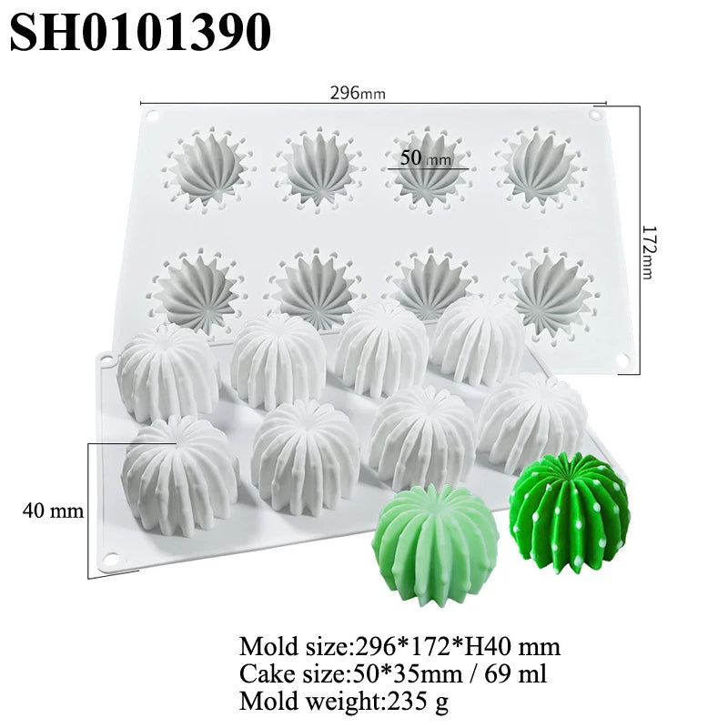 SHENHONG Non Stick Cake Molds Silicone Cake Moulds Pastry Baking Tools Food Grade French Mousse Dessert Form Kitchen Bakeware