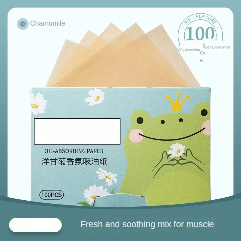 100Pcs New Face Oil Blotting Paper Protable Matting Face Wipes Facial Cleanser Oil Control Oil-absorbing Face Cleaning Tools