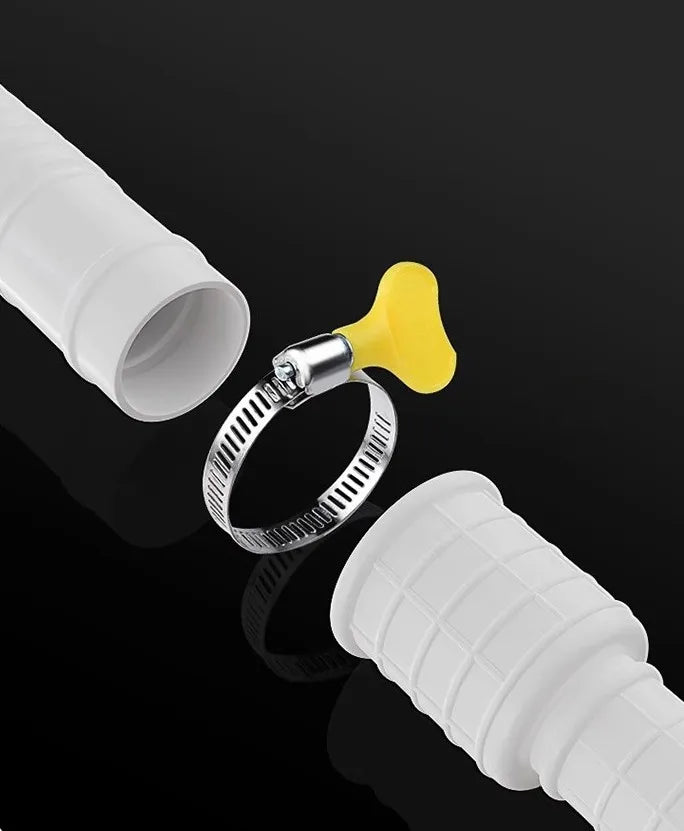 1-4M White Drain Hose Pipe Inlet Hoses Extension Drainpipe Tube for Air Conditioner Washing Maching Kitchen Faucet Accessories