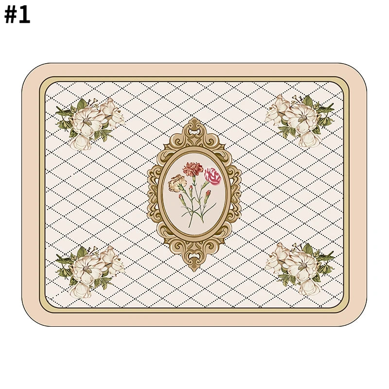 Kitchen Drying Mat Quick Dry Coffee Mat Absorbent Dish Placemat Anti Slip Table Cup Drying Mats Table Decoration Accessories