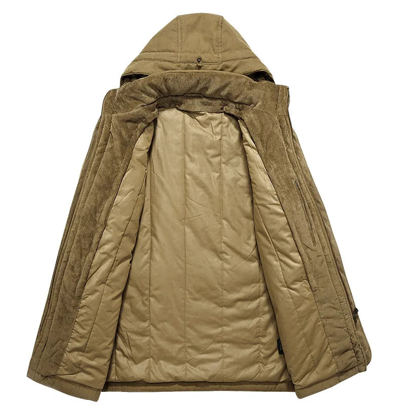 New Parka Men Coats Winter Jacket Men Thicken Hooded Waterproof Outwear Warm Coat Casual Mens Jackets Overcoat Fur Thick coats