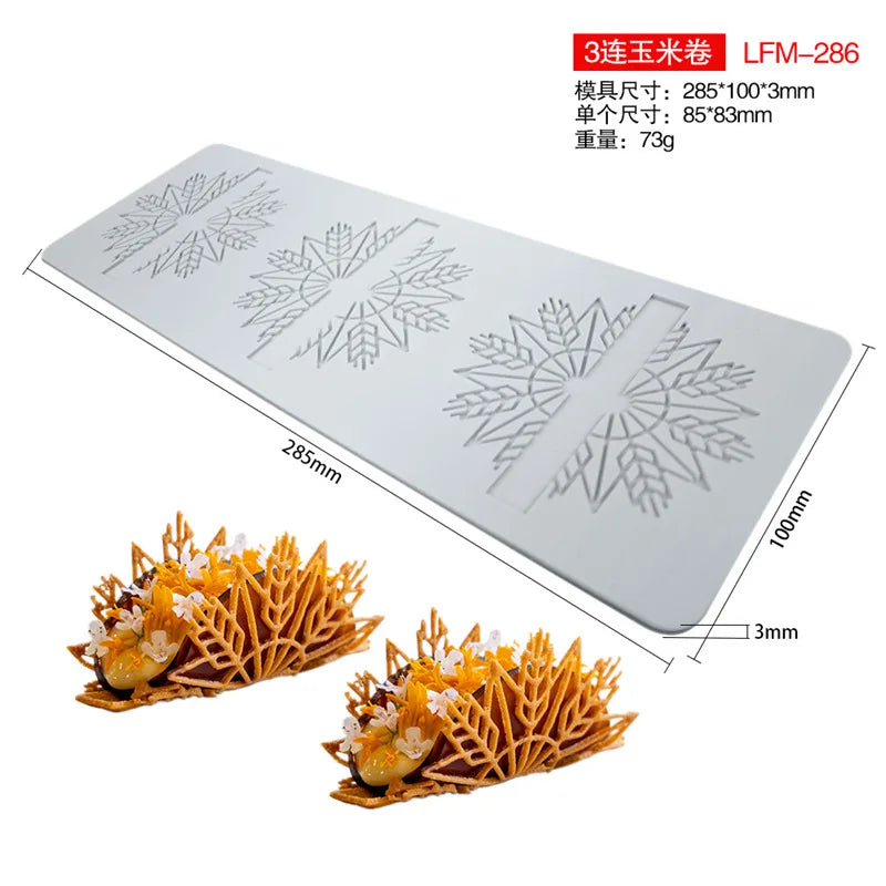 Various Leaf Butterfly flower Silicone Cake Lace Mold Snowflakes deer Shape Fondant Mold Cake Decorating Tool kitchen bakeware