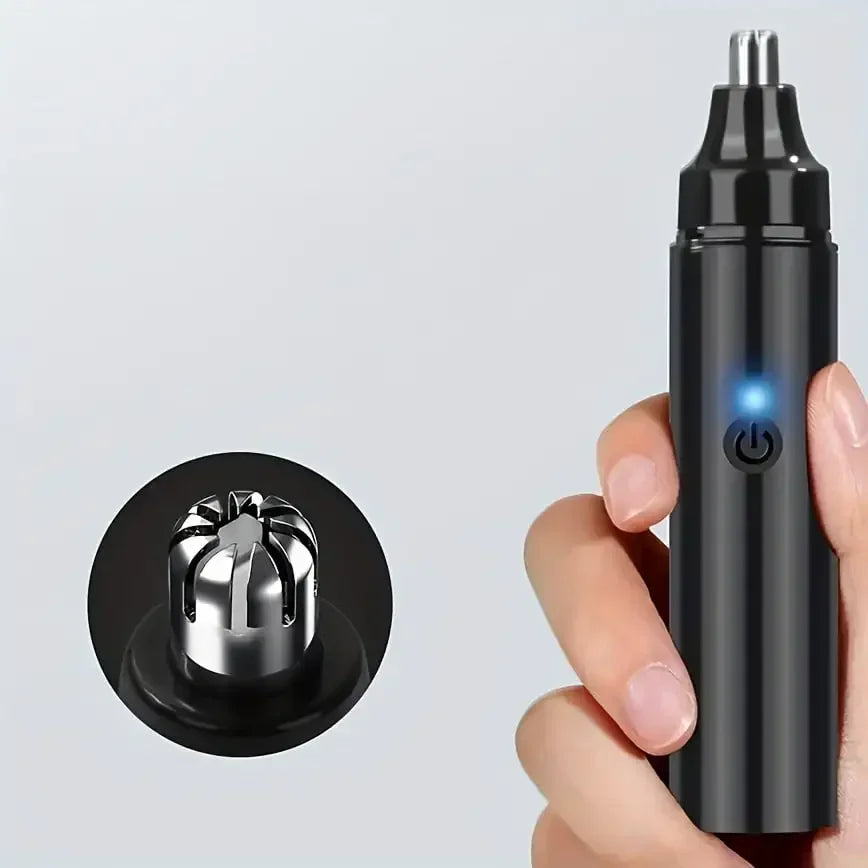 Rechargeable Nose Hair trimmer and Facial Hair remover for Men Nose Hair Shaver for nasal clearance - portable grooming tool for