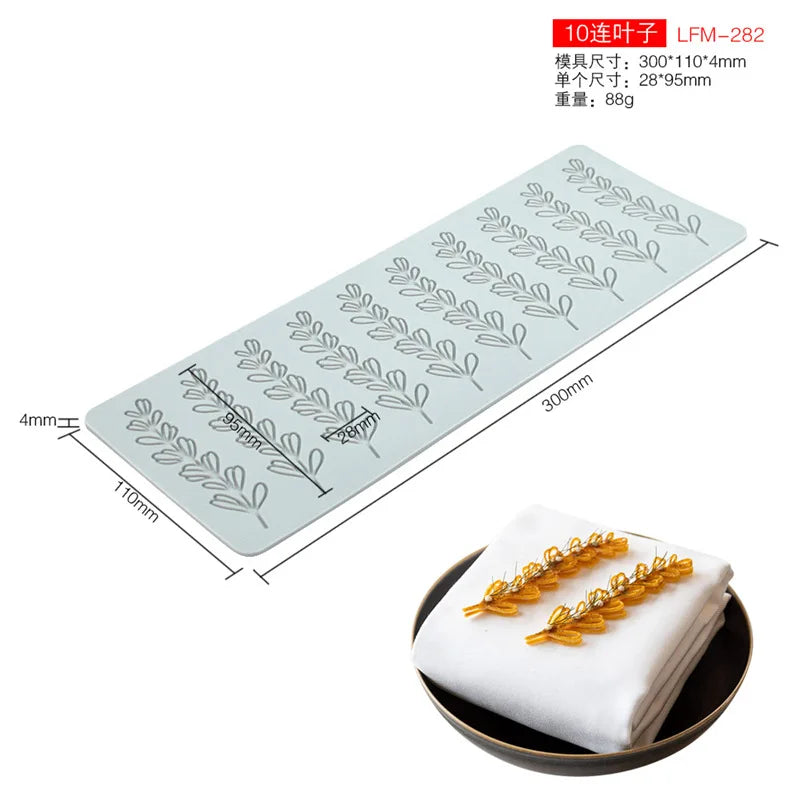 Various Leaf Butterfly flower Silicone Cake Lace Mold Snowflakes deer Shape Fondant Mold Cake Decorating Tool kitchen bakeware