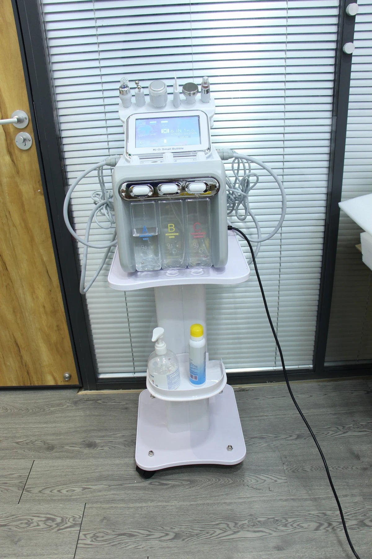 MEISIKANG Dermabrasion Small Bubble Facial Machine Hidrifting Face Cleaning Beauty Device with Trolley