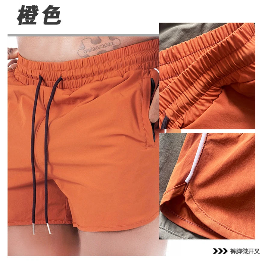 Men's Shorts 2023 Summer New Gym Jogging Exercise Shorts Men Sports Fitness Quick-drying Beach Multiple Pockets Running Shorts
