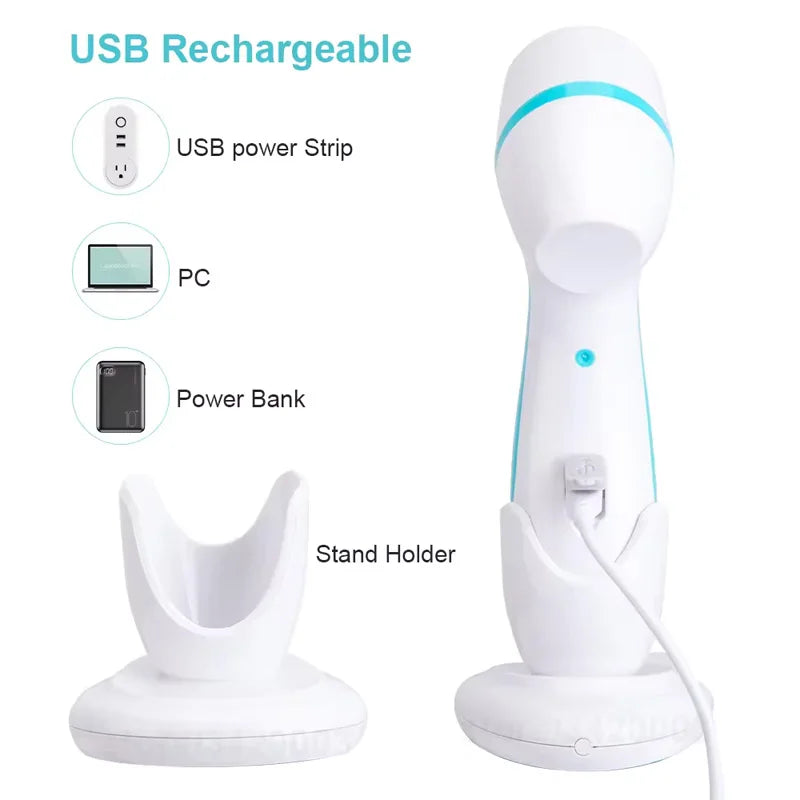 Silicone Electric Ultrasonic Facial Cleaner Acne Pore Blackhead Deep Cleansing Brush Beauty Skin Care Tools