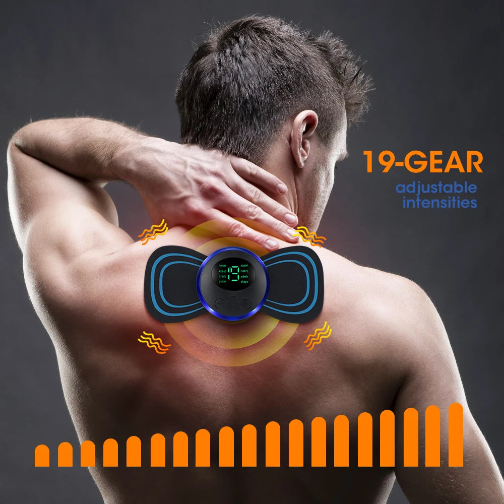 Electric Neck Massager Adjustable Full Body Relaxation Relieve Fatigue Portable Intelligent Cervical Massage for Shoulder Foot