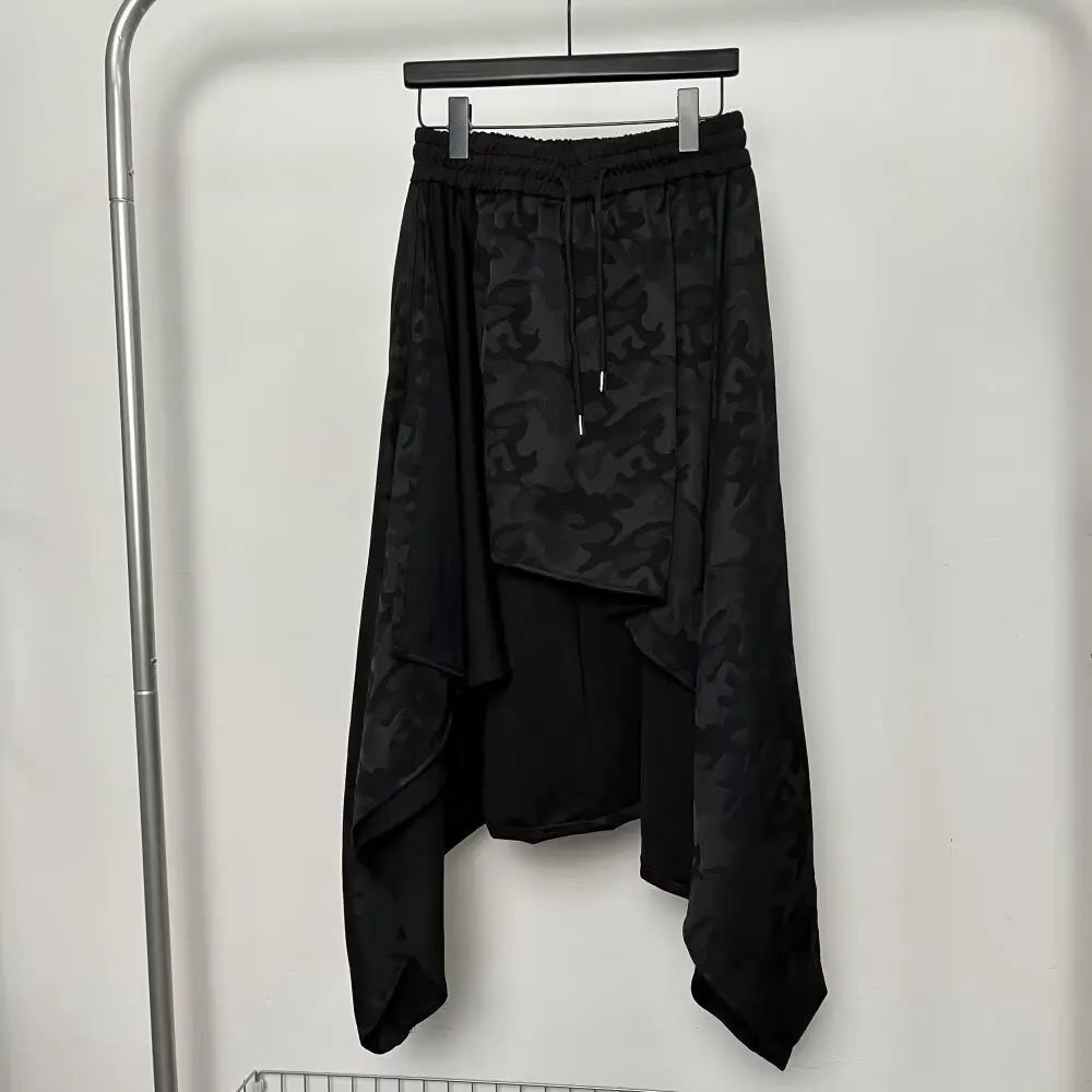 Vintage Trousers Women Men Neutral Loose Culottes y2k Gothic Wide Leg Pants Skirt New Oversize Harajuku Japanese Creative Pants