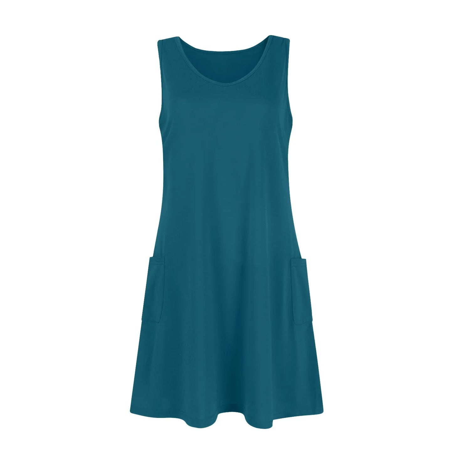 Women's Summer Casual Swing T-Shirt Dresses Beach Cover Up With Pockets Plus Size Loose T-shirt Dress vestidos largos