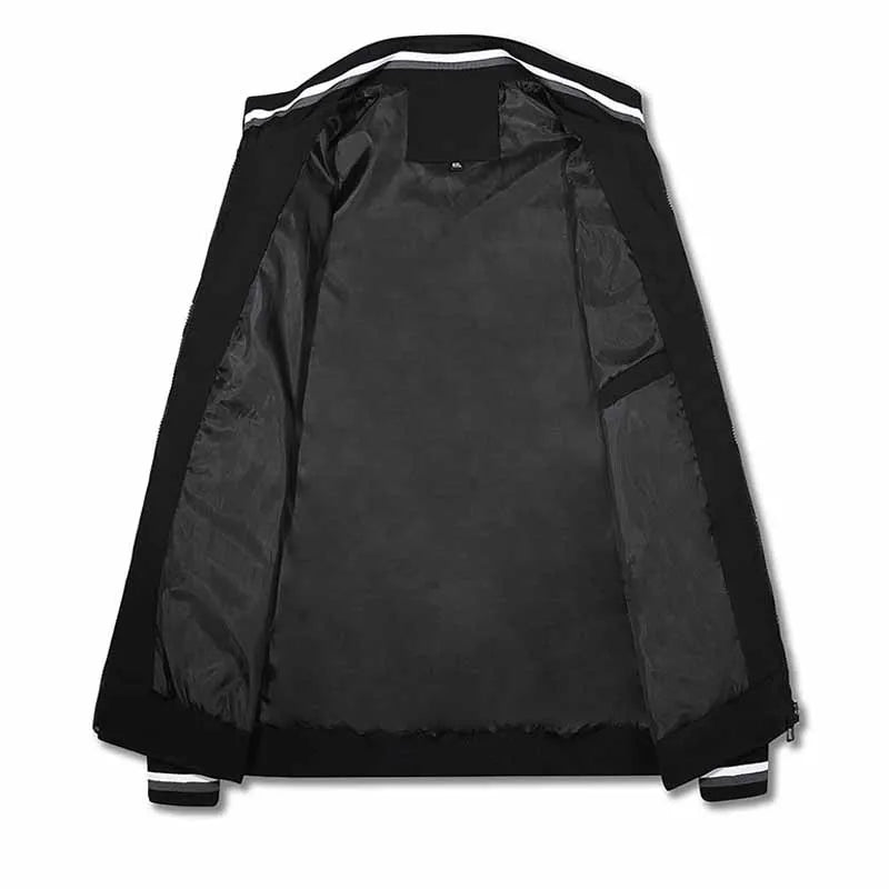 Quality Bomber Casual Jacket Men Autumn Zipper Outerwear Mandarin Sportswear Mens Jackets for Male Windbreaker Coats Spring
