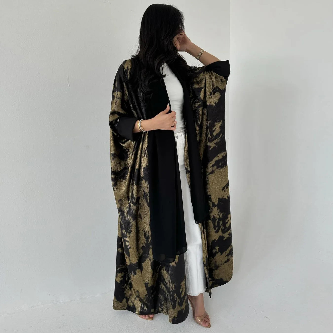 Eid Muslim Abaya for Women Print Ramadan Cardigan Jalabiya Turkey Long Dress Morocco Kaftan Long Abayas Dubai Robe Caftan 2024