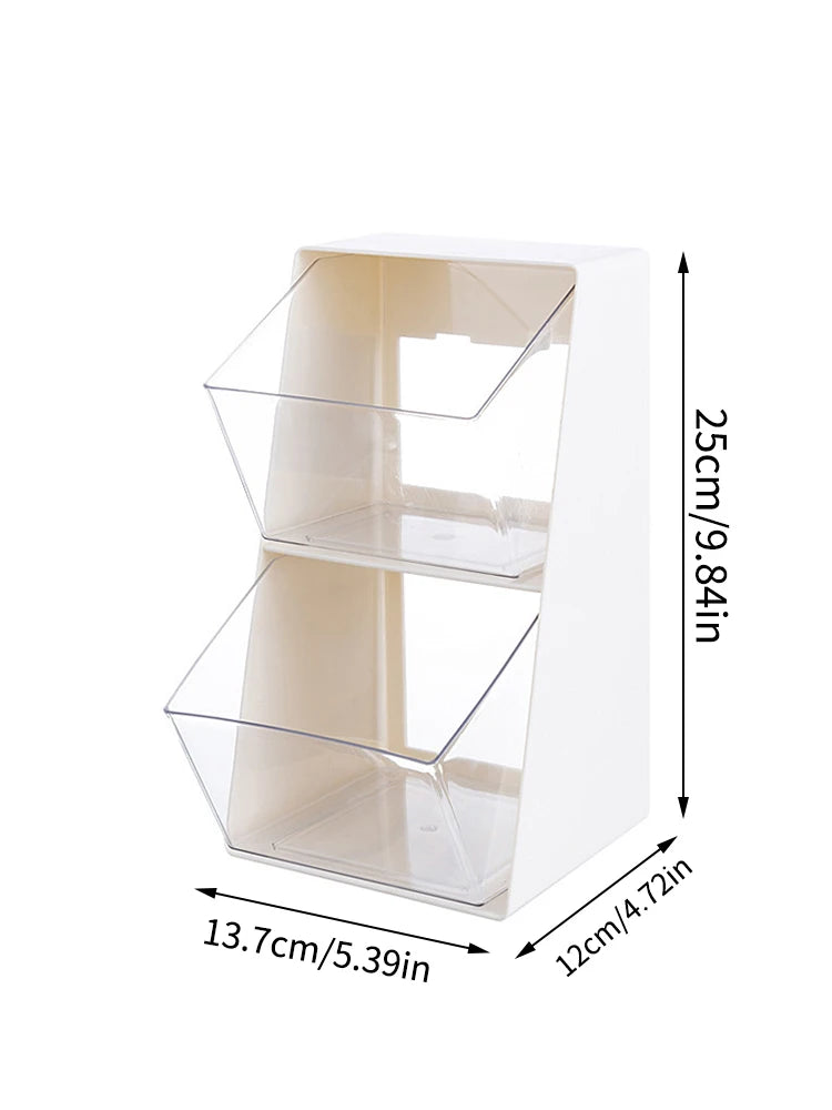 1PC Tea Bag Organizer Drawer Rack Coffee Organizer Office Milk Mask Lipstick Cosmetics Rack Kitchen Dormitory Essential
