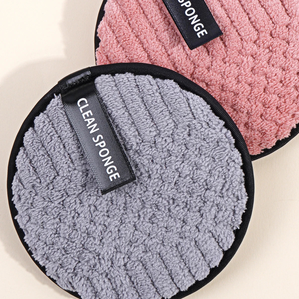 MAANGE 4PCS Reusable Makeup Remover Puff Cotton Makeup Removal Pads Soft Facial Cleaning Puffs Towel Washable Cleansing Tool