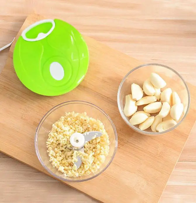 400ML Manual Meat Mincer Garlic Chopper Rotate Garlic Press Crusher Vegetable Onion Cutter Kitchen Cooking Accessories Processor