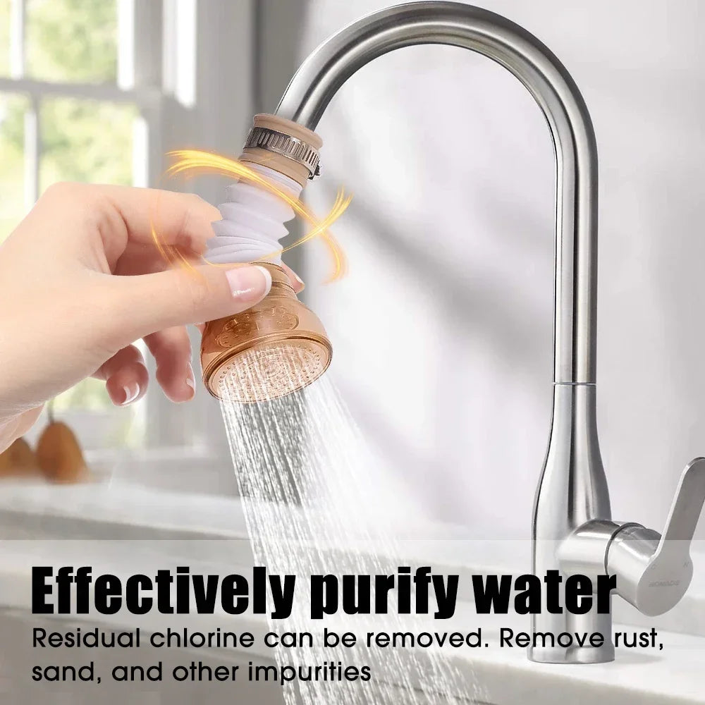 Universal 360 Rotation Faucet Bubbler Swivel Water Saving Economizer Head Shower Kitchen Faucet Nozzle Adapter Sink Accessories
