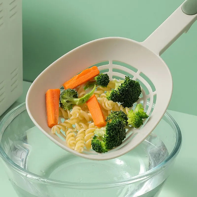 Leak Kitchen Pasta Spoon Fishing Dumplings Long Handle Food Grade High Temperature Resistant Spaghetti Large Funnel