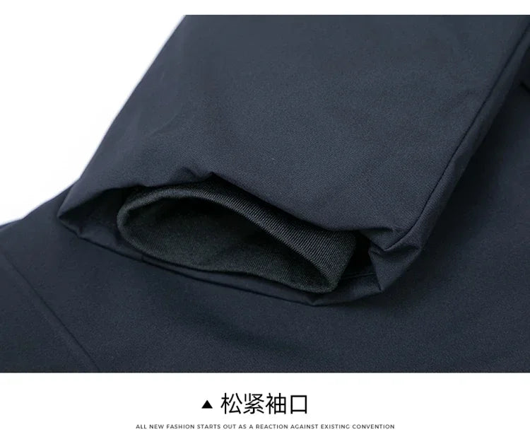 Mens Hooded Jackets Casual Outwear Long Parkas Men New Autumn Winter Warm Waterproof Parkas Jacket Coat 2 PIECES Winter Parkas