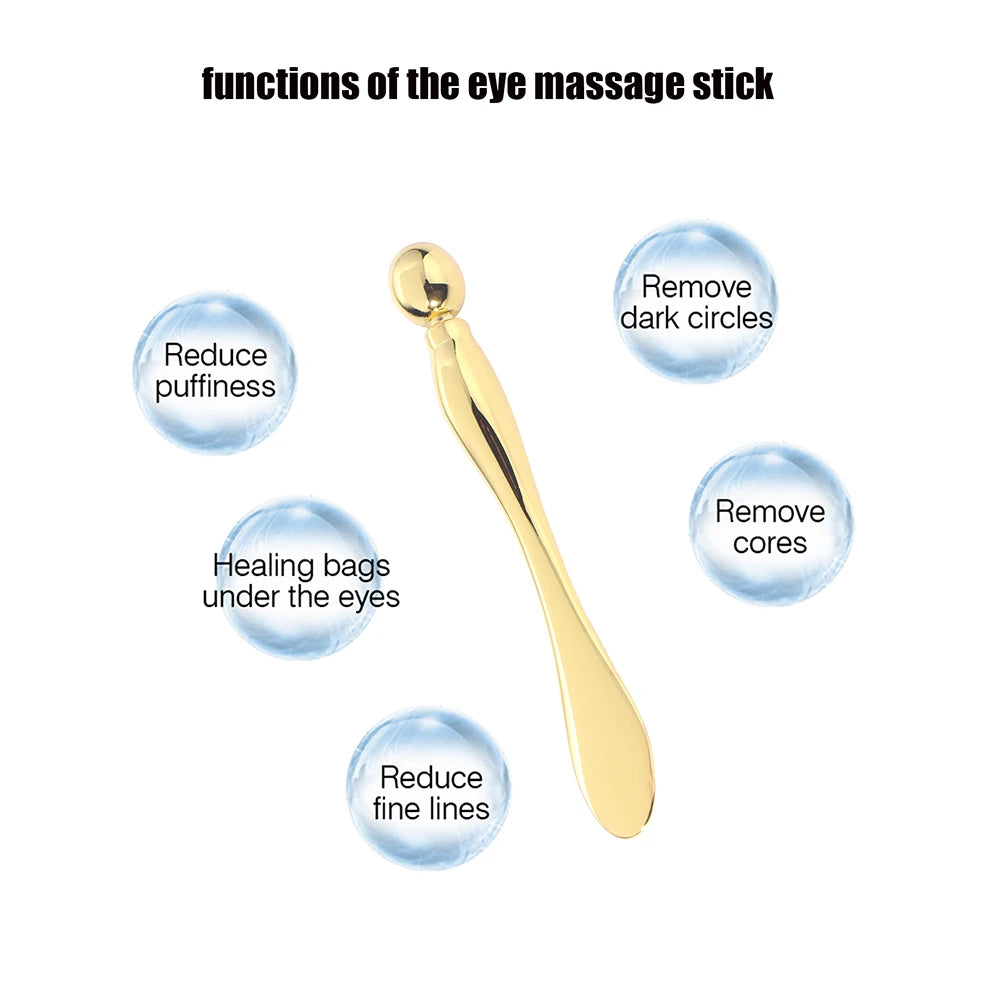 1PC Eye Cream Massage Stick Stainless Steel Applicator Face Massager Wand Facial Skincare Cosmetic Beauty Tool Dropshipping