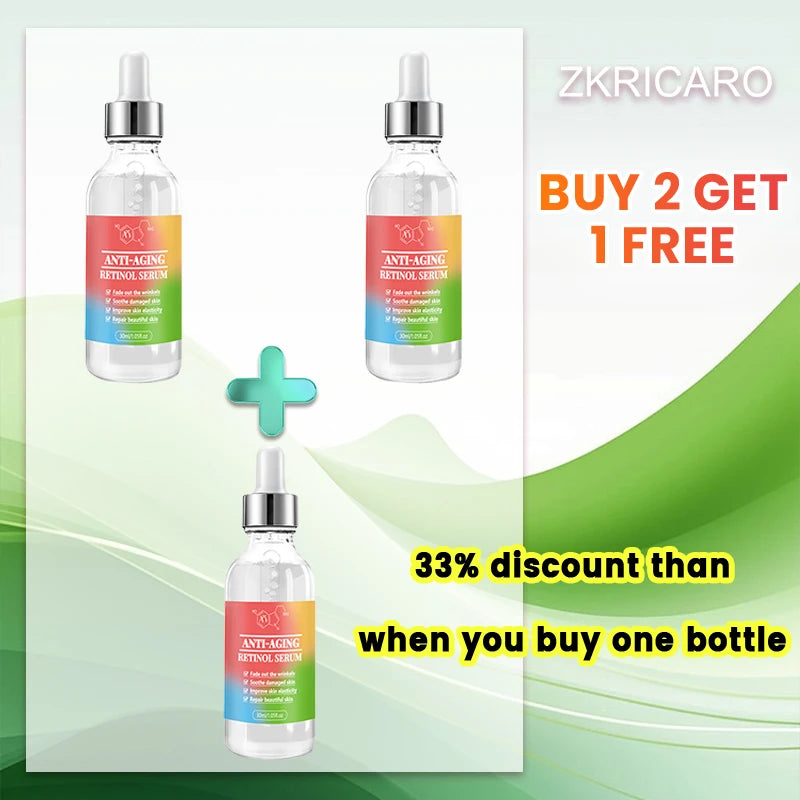 Retinol serum for reducing fine lines, moisturizing, wrinkle removal, facial skin care, Korean skin care 30g, facial care