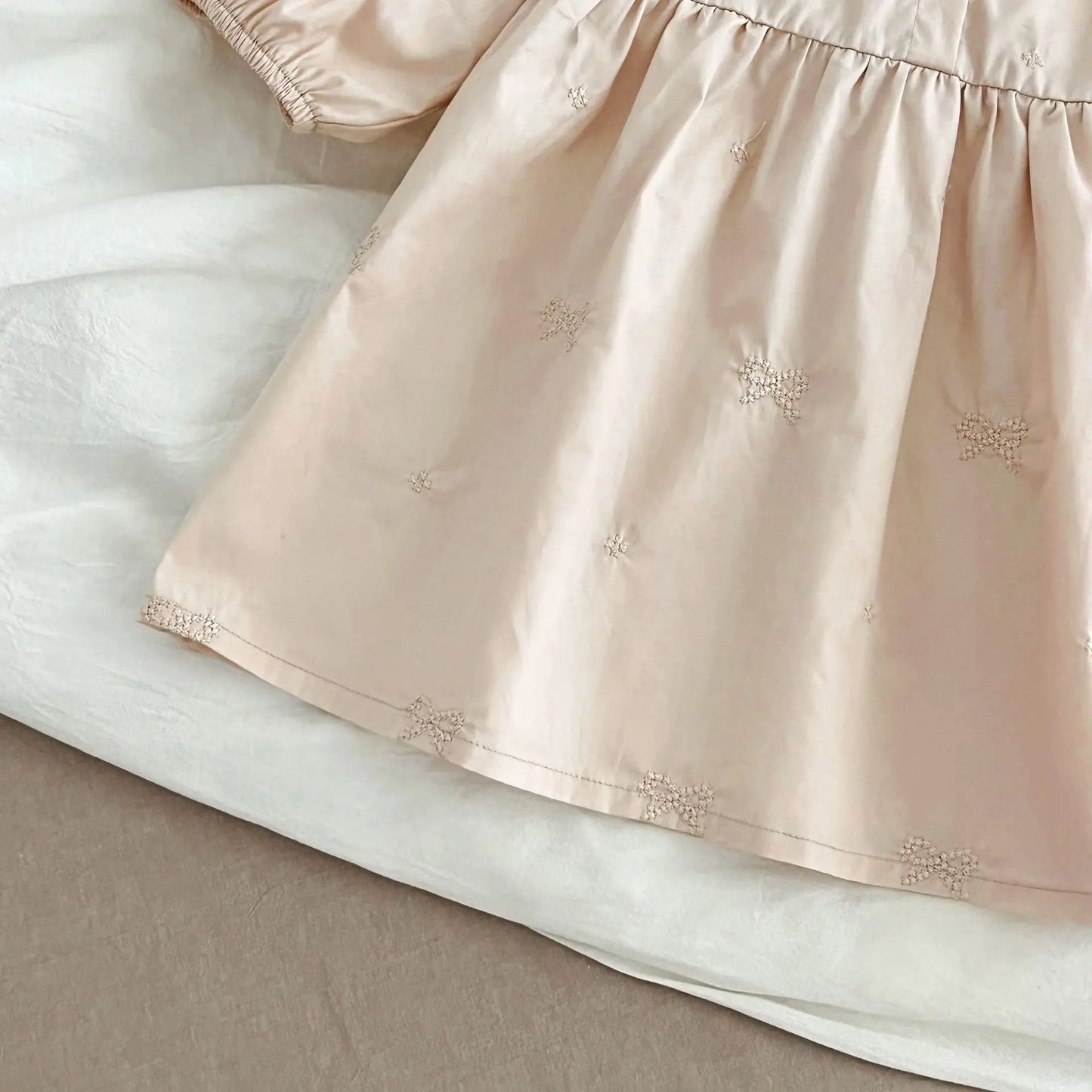 1-6Y Baby Girl Clothing Lace Autumn Casual Dresses Children Fashion Embroidery Sweet Princess Dress Long Sleeve Kids Party Dress