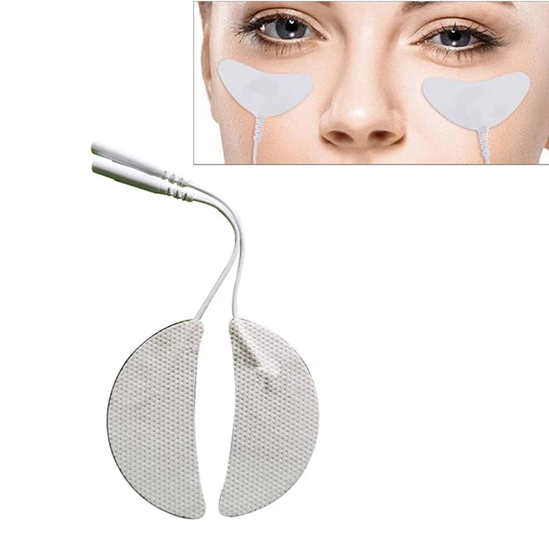 2/10pcs EMS Tens Electrode Pads Gel For Eye Massage Acupuncture Therapy Face Massager Pulse Muscle Stimulator Electro Pad
