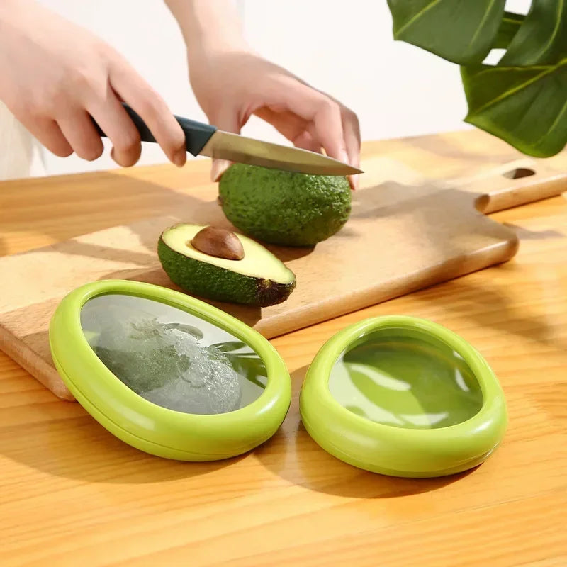 Crisper Box Kitchen Transparent Reusable Airtight Fresh Storage Food Fruit Vegetable Onion Lemon Saver Box Kitchen Clean Gadgets