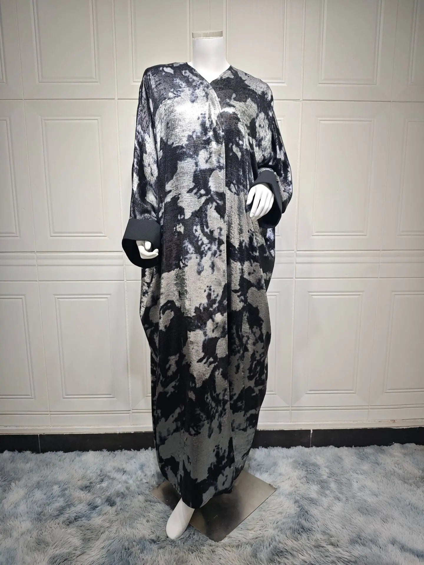 Eid Muslim Abaya for Women Print Ramadan Cardigan Jalabiya Turkey Long Dress Morocco Kaftan Long Abayas Dubai Robe Caftan 2024