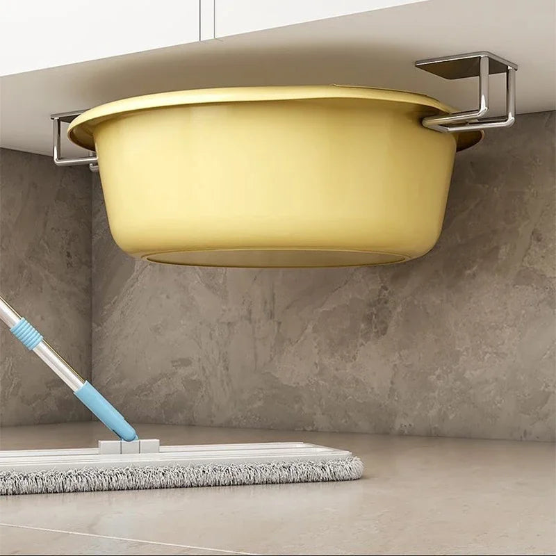 5/1pcs Stainless Steel Sink Sponges Holder Self Adhesive Drain Drying Rack Shelf Household Wall Hooks Kitchen Storage Organizer